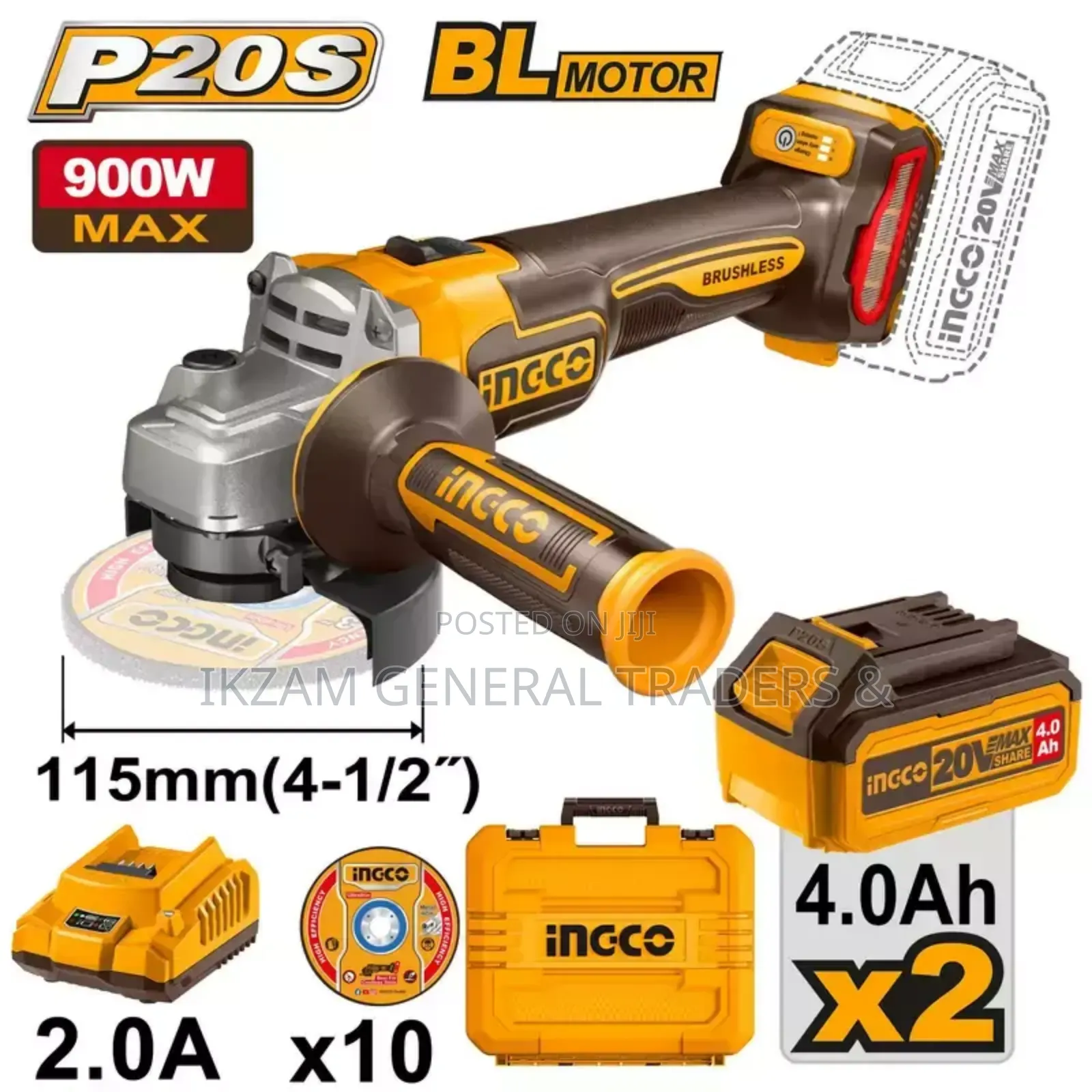 Angle Grinder Cordless (115mm)