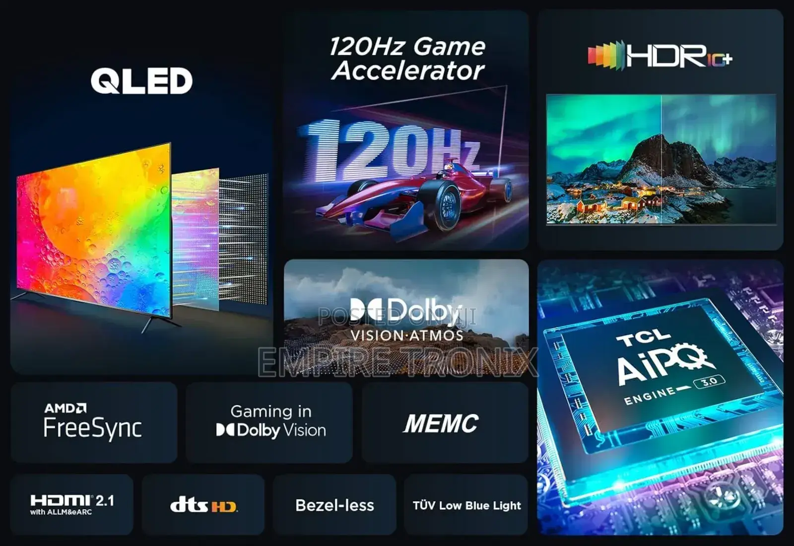 TCL 85 Inch TV Qled Smart TV 85C645