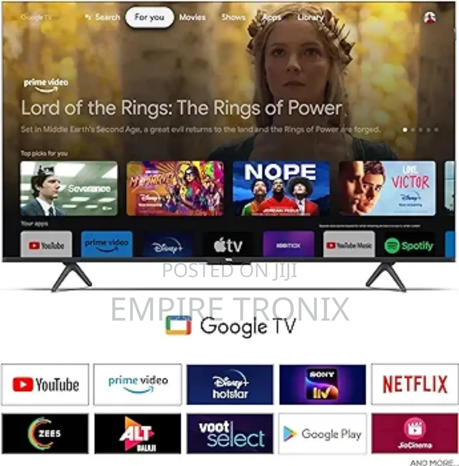 TCL 55 Inch Ultra HD Smart QLED Google TV 55C655 (Black)