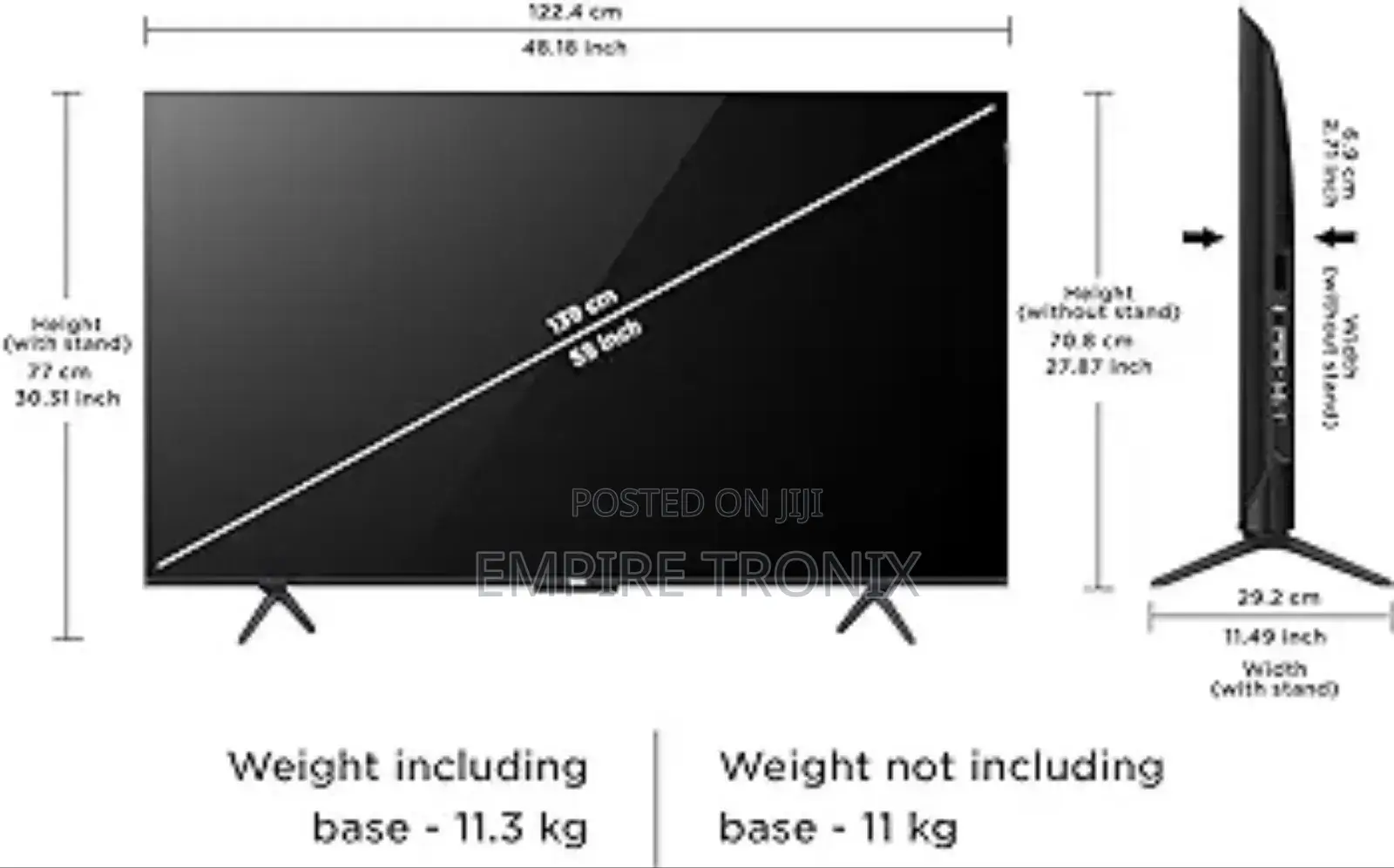 TCL 55 Inch Ultra HD Smart QLED Google TV 55C655 (Black)