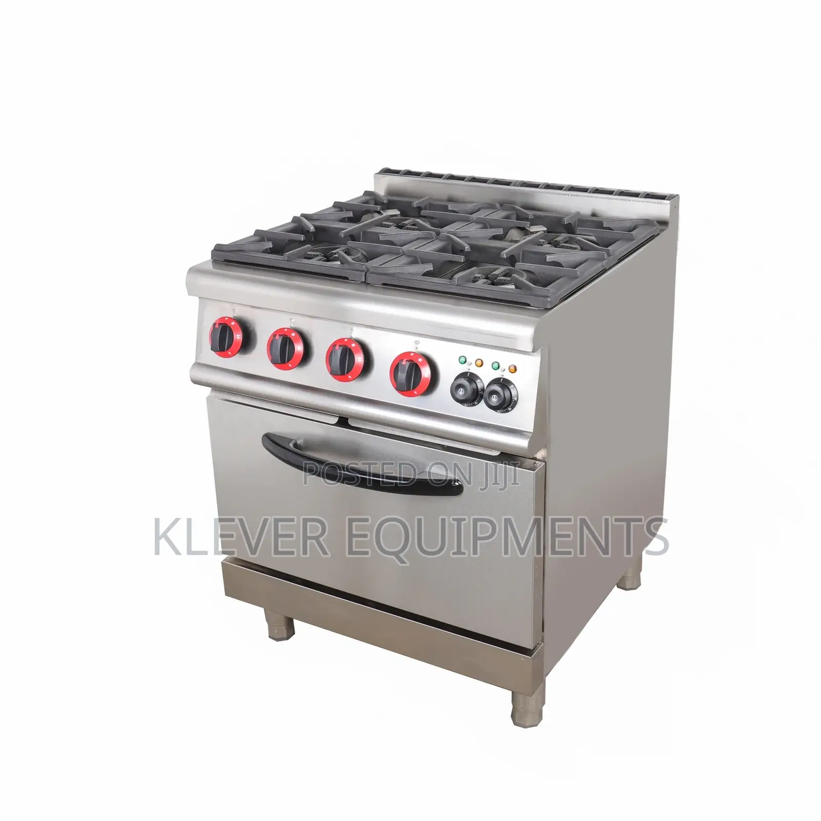 Industrial Heavy Duty Cooker 4 Burner With Electric Oven