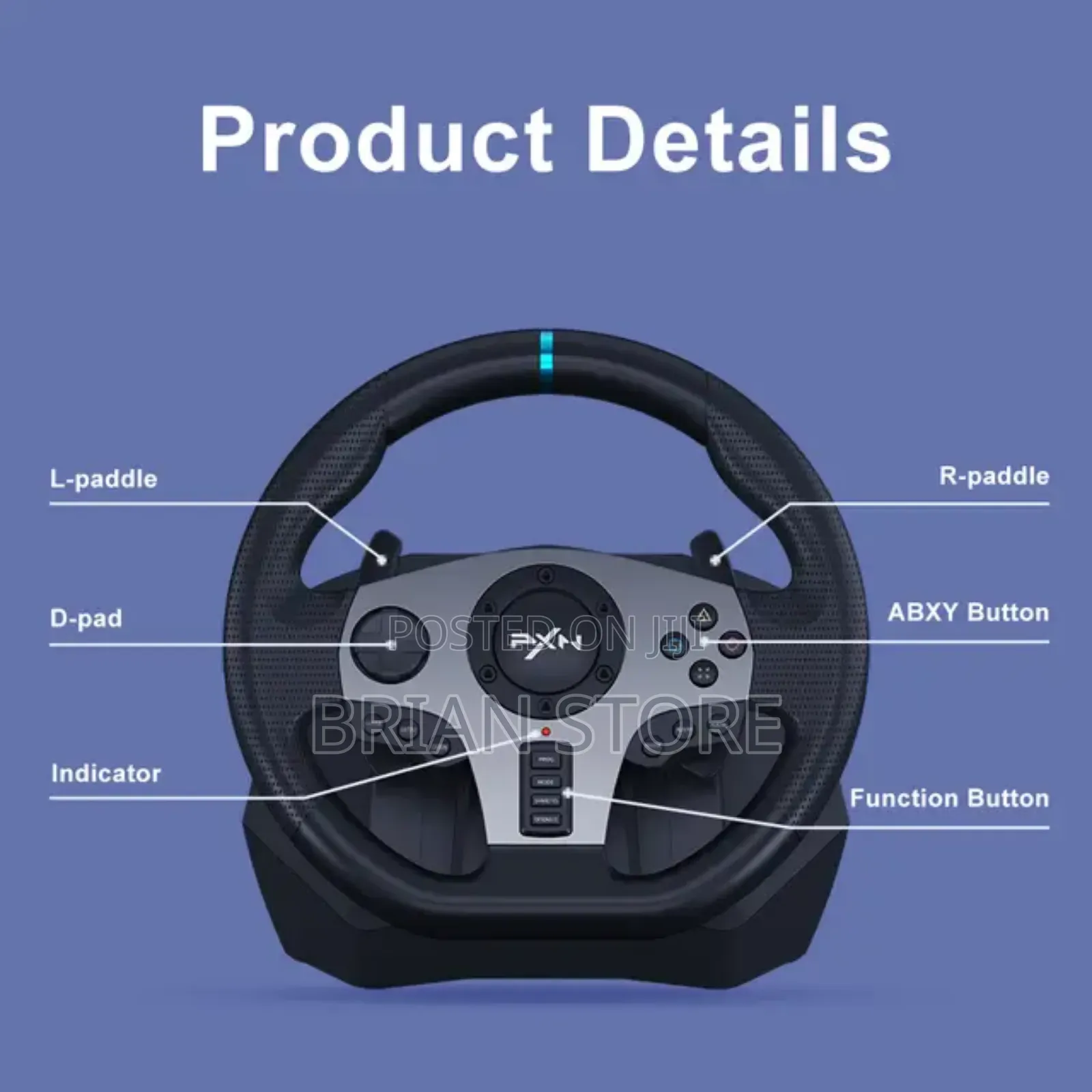 PXN Gaming Racing Wheel (Manual)