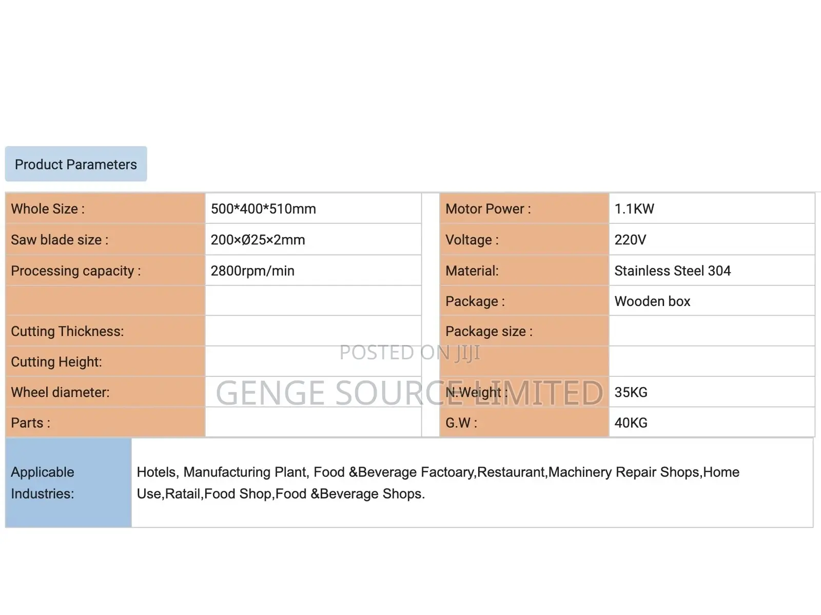 Commercial Poultry Cutting Machine
