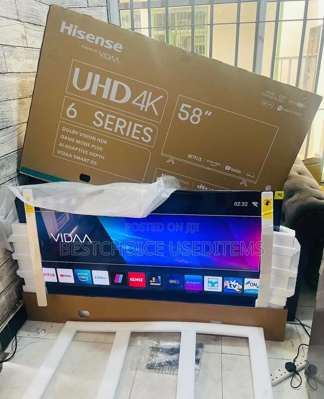 Hisense Smart TV// 58 Inches // VIDAA// UHD TV // Full