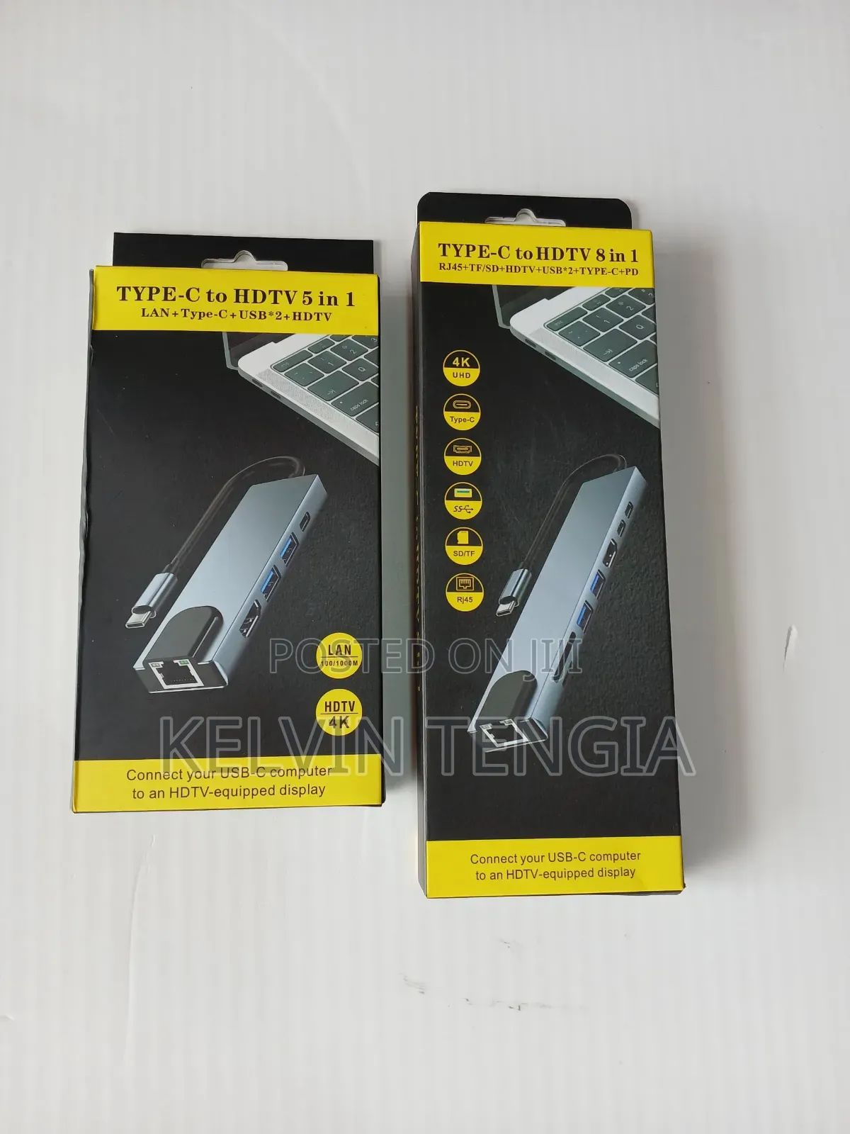 Type C to HDTV 8 in 1 Adapter
