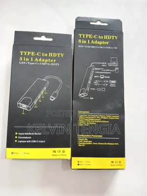 Type C to HDTV 8 in 1 Adapter