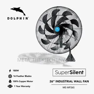 Dolphin Supersilent 26" Industrial Wall Fan:ME-Wf26s