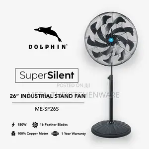 Dolphin Super Silent 26" Industrial Stand Fan: ME-SF26S