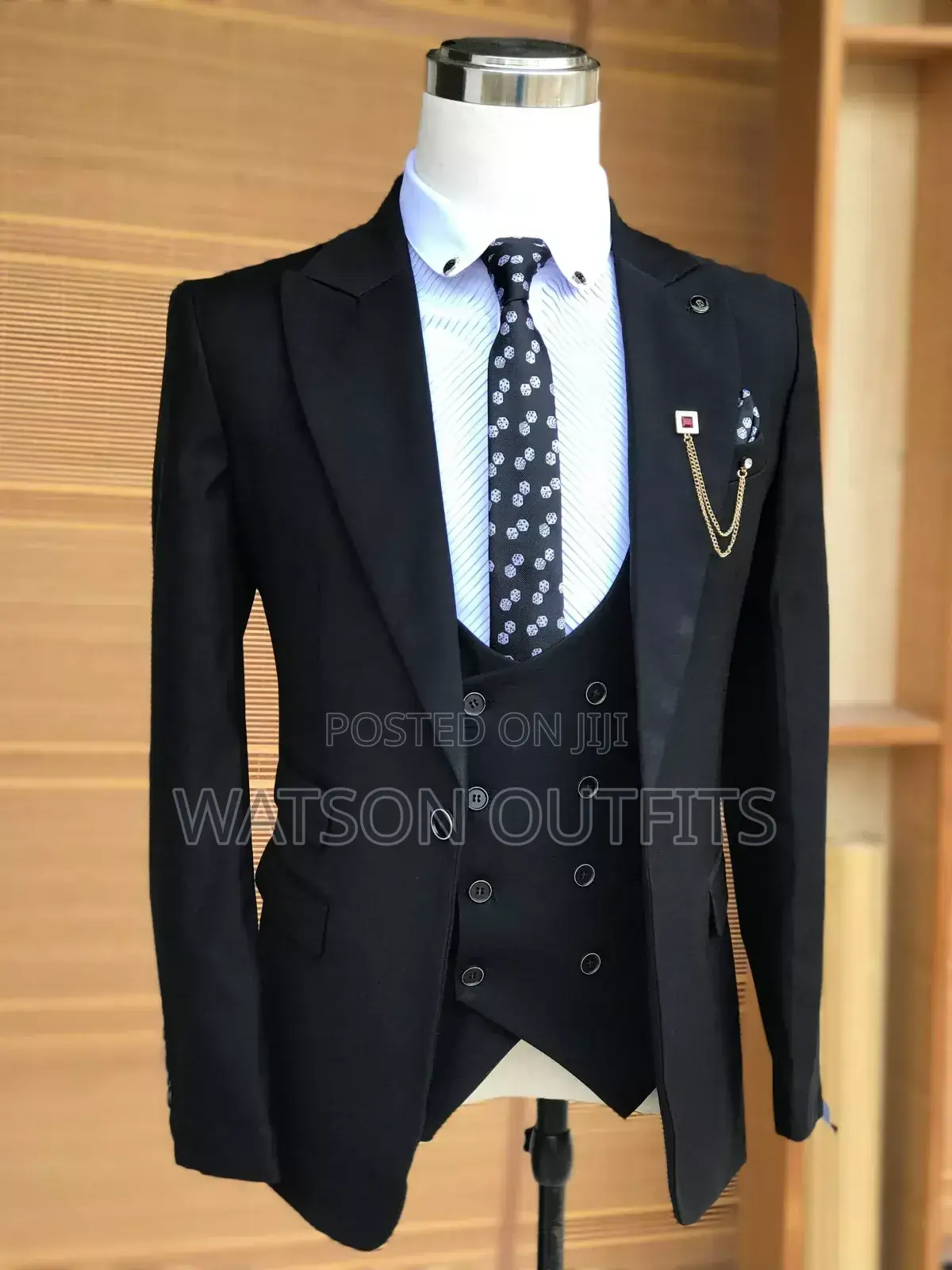 New Super Black Men Suits