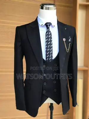 New Super Black Men Suits
