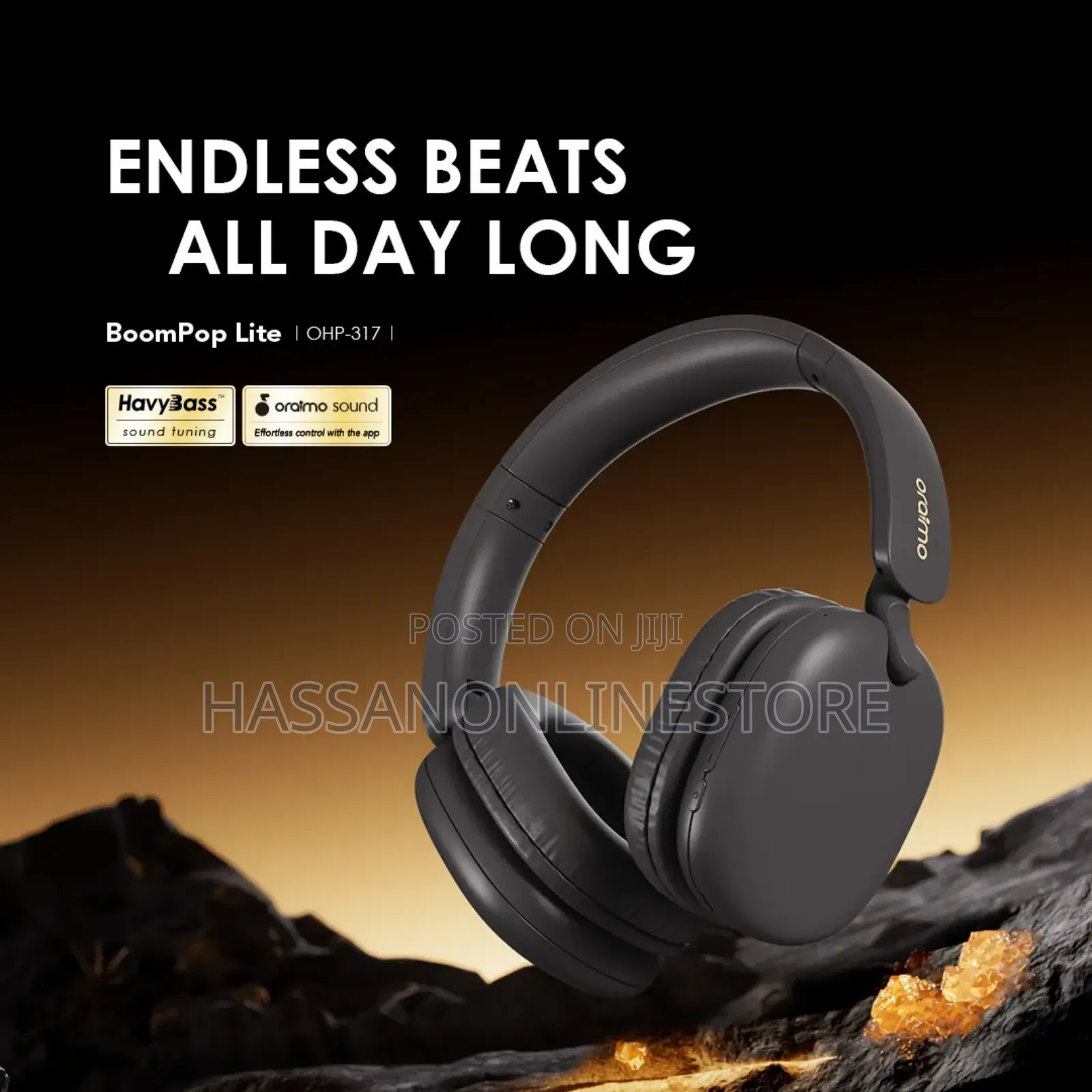 Oraimo Boompop Lite Enc Over-Ear Wireless Headphones