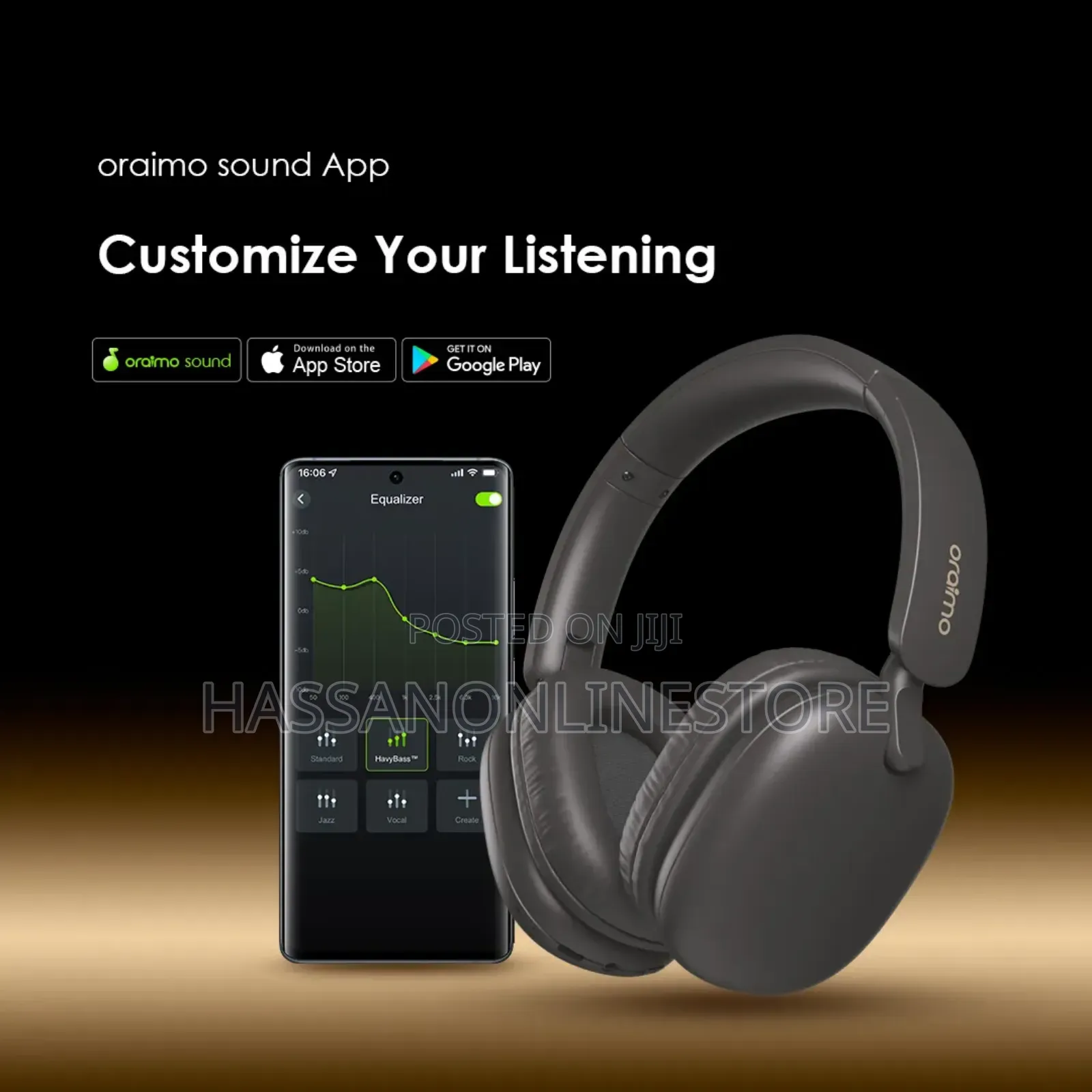 Oraimo Boompop Lite Enc Over-Ear Wireless Headphones