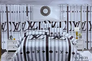 *QUALITY BEDSET* 2bed Sheet, 2curtain, 4pillow Cover