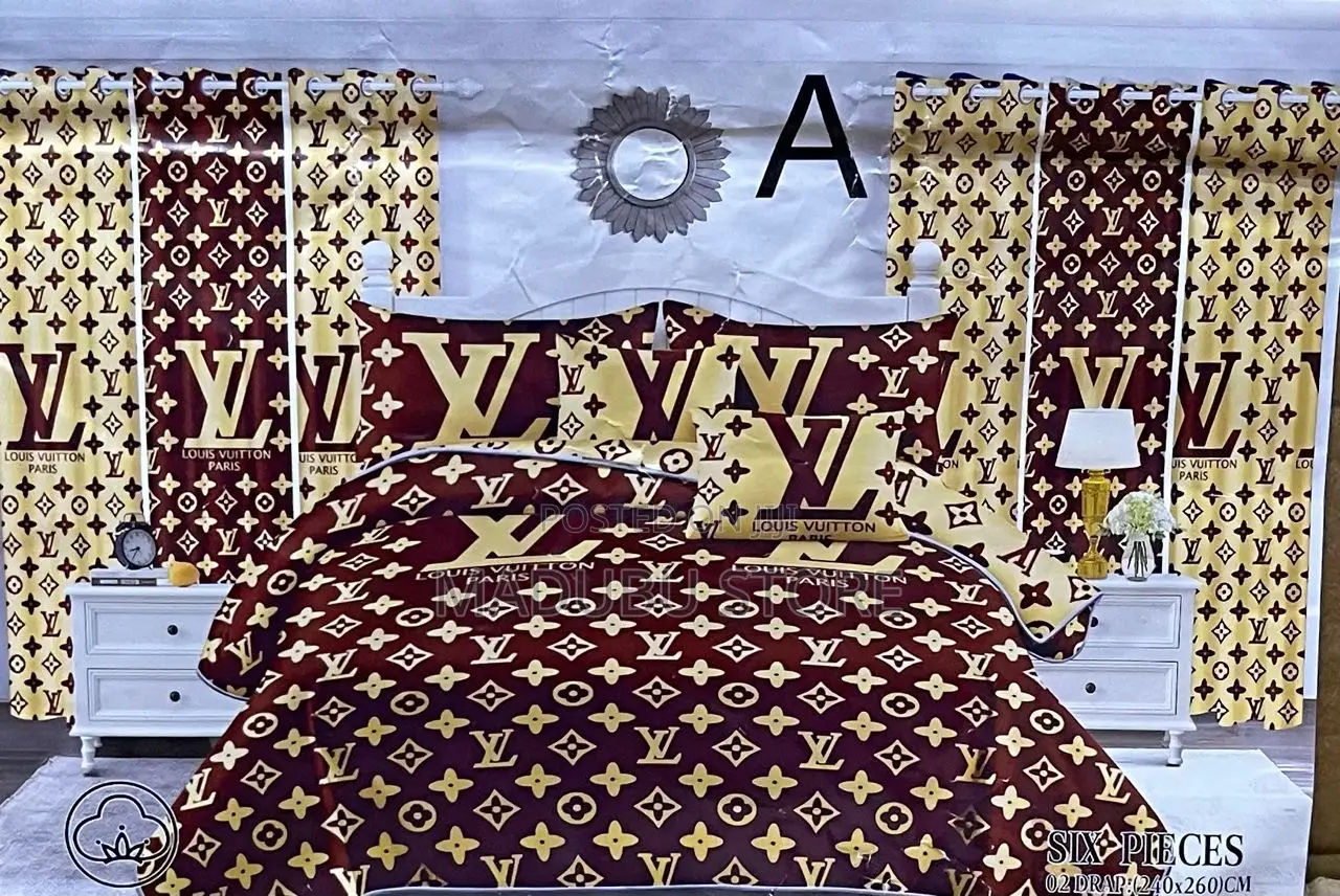 *QUALITY BEDSET* 2bed Sheet, 2curtain, 4pillow Cover