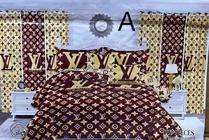 *QUALITY BEDSET* 2bed Sheet, 2curtain, 4pillow Cover