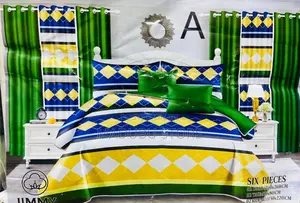 *QUALITY BEDSET* 2bed Sheet, 2curtain, 4pillow Cover