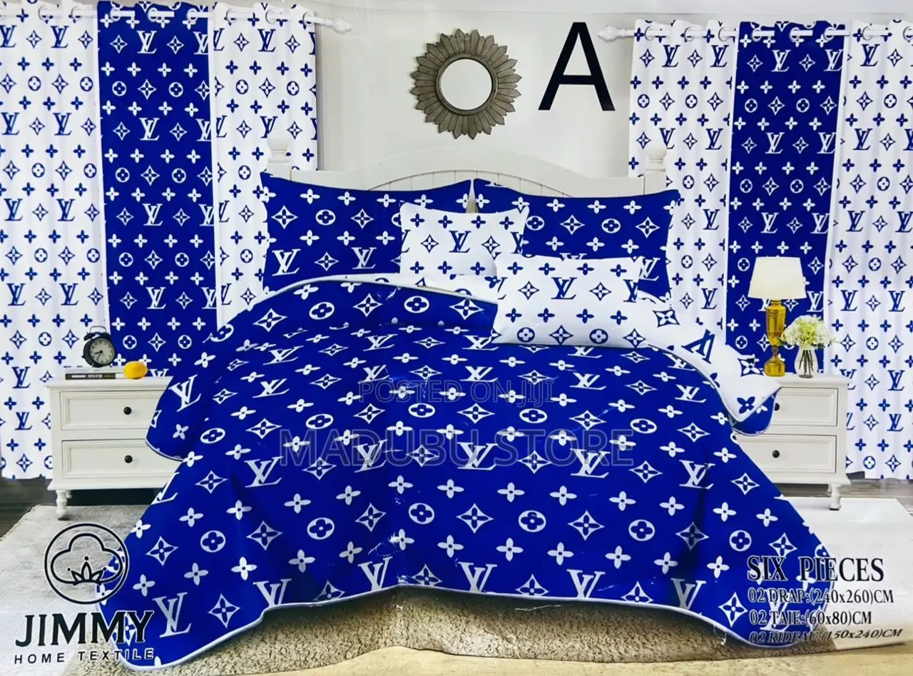 *QUALITY BEDSET* 2bed Sheet, 2curtain, 4pillow Cover