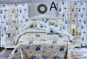 *QUALITY BEDSET* 2bed Sheet, 2curtain, 4pillow Cover
