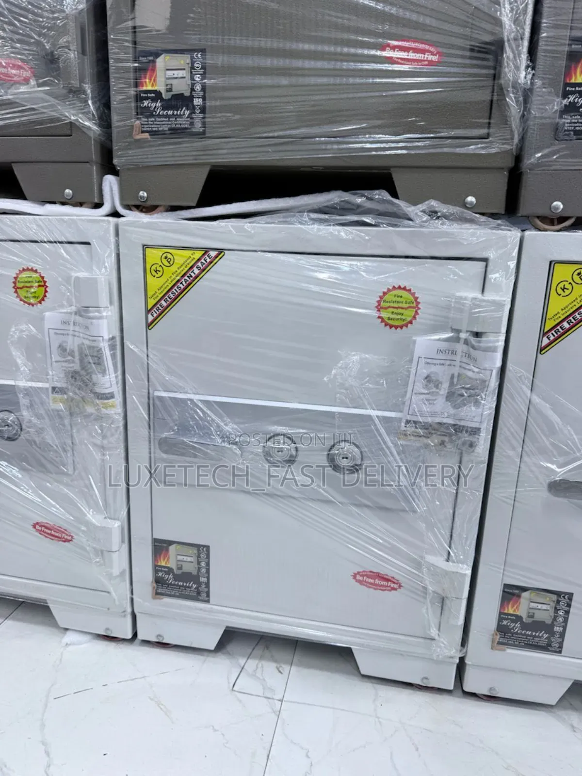 Fire Resistant Security Safe Box 70cm With Dual Keys System