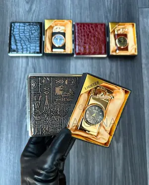 Watch Lighter and Cigarette Case