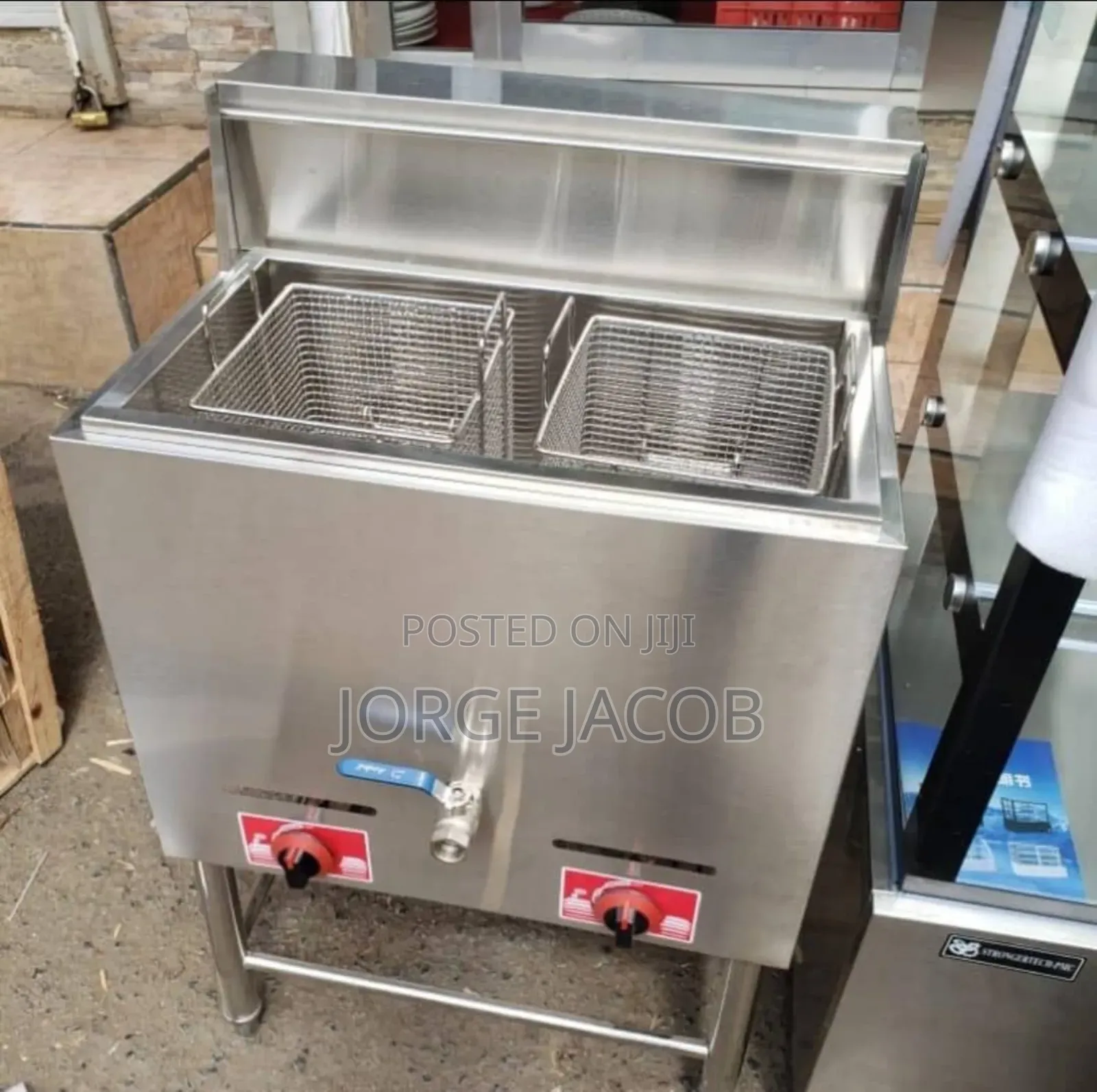 Stainless Steel Commercial Large Gas Deep Fryer 28 Litres