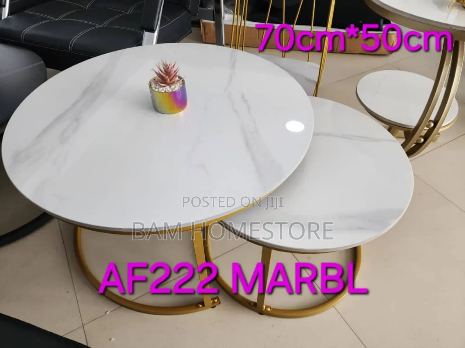 Marble Glass Tables 2 in 1