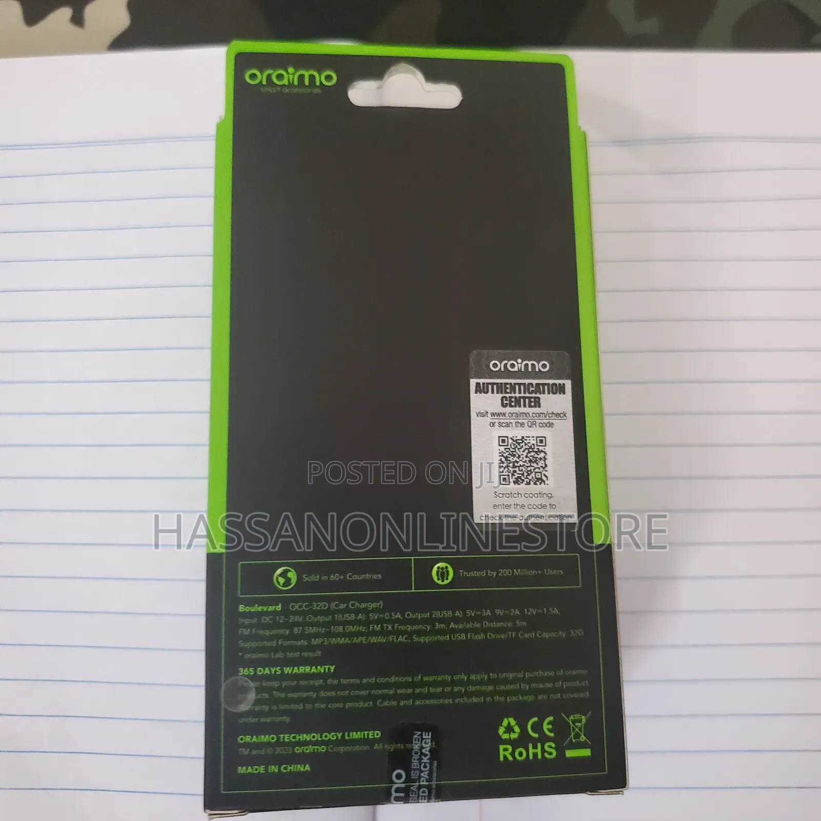 Oraimo Boulevard 18W Car Charger