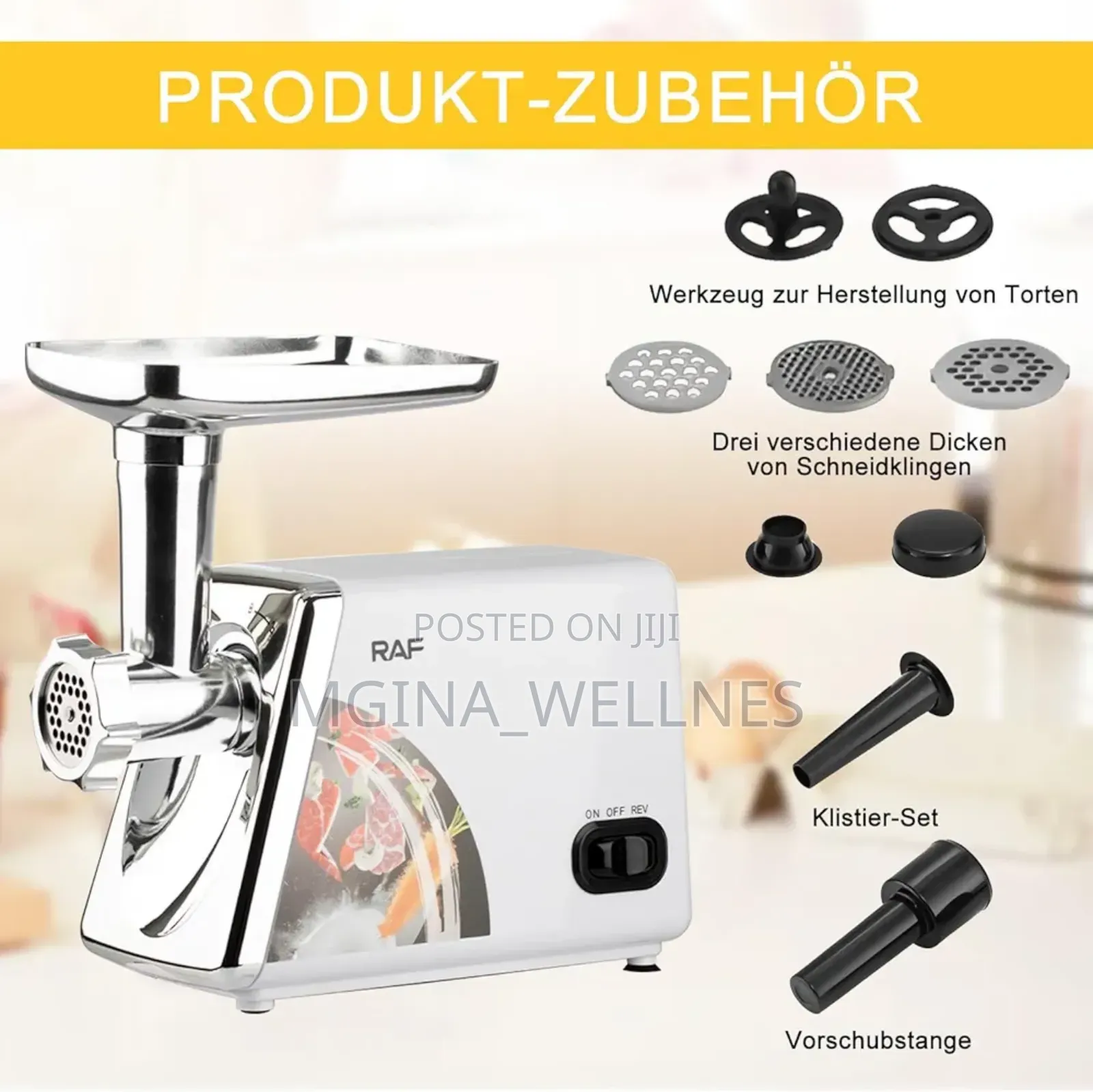Electric Meat Grinder, Sausage Topping Meat Grinder 2500W