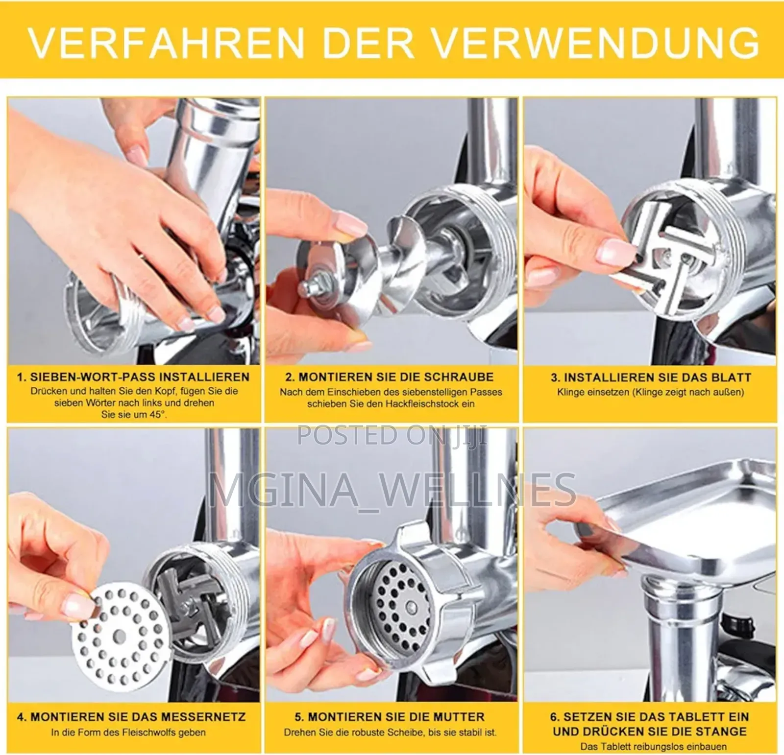 Electric Meat Grinder, Sausage Topping Meat Grinder 2500W