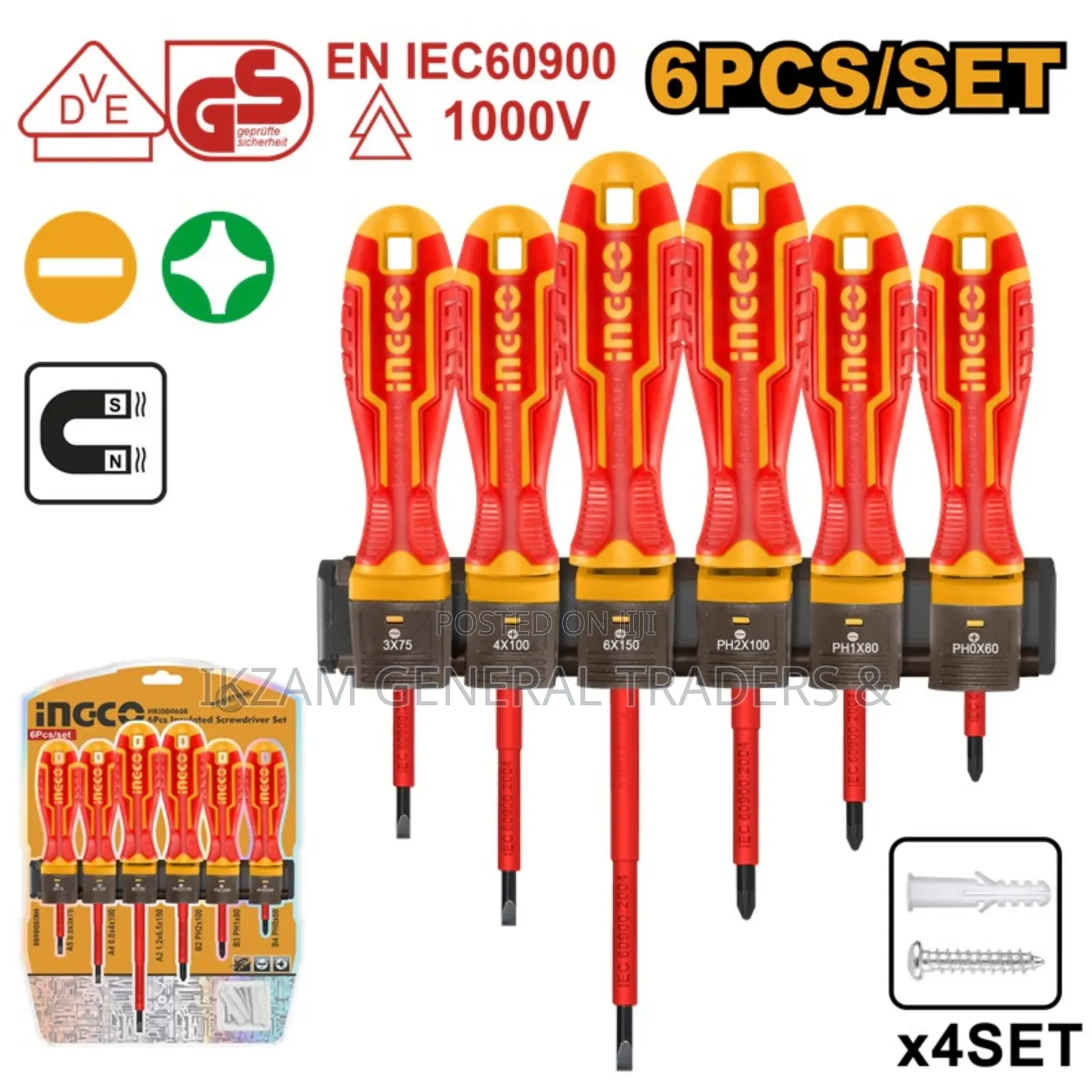 Insulated Screwdriver Set 6pcs