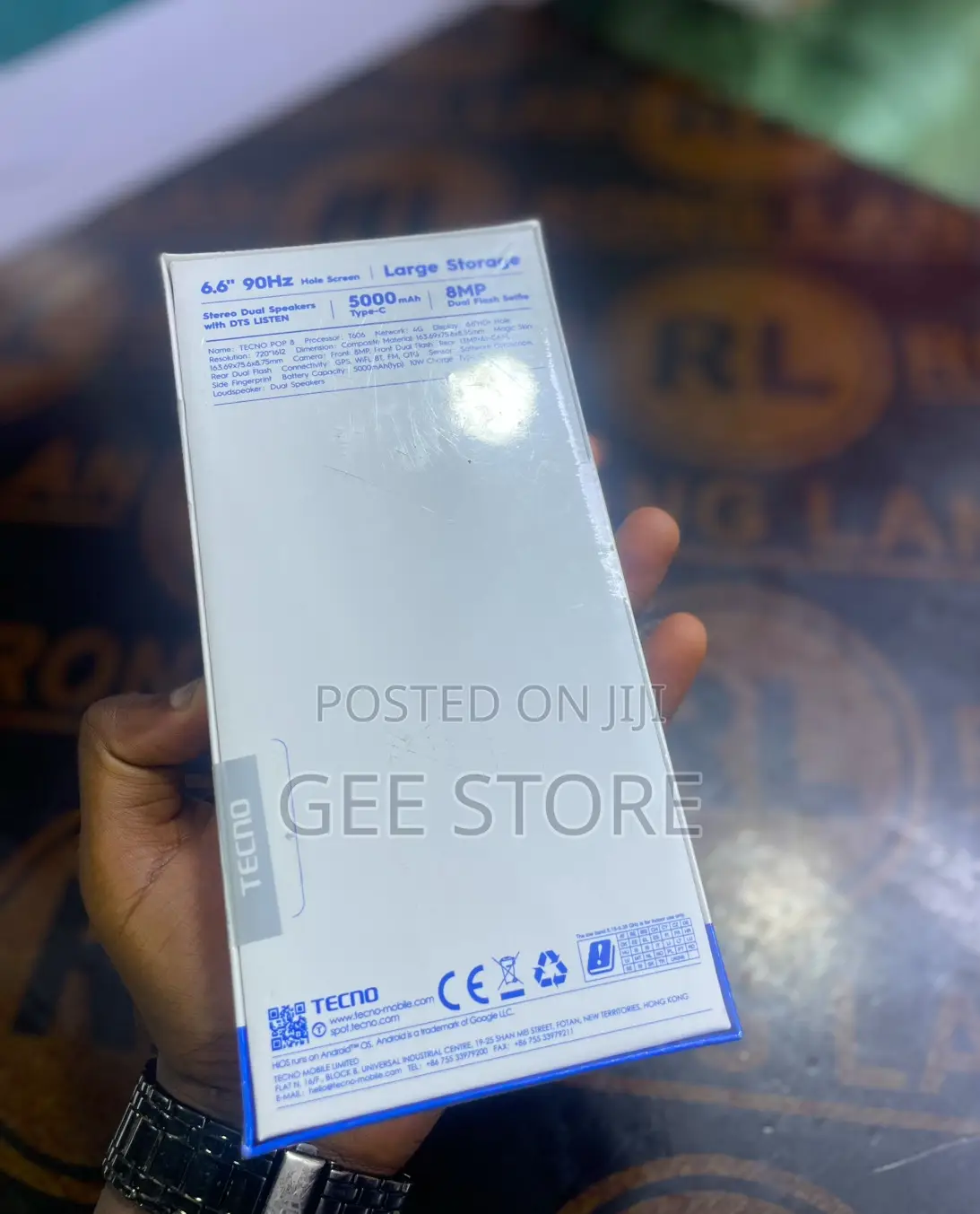 New Tecno Pop 8 128 GB Black