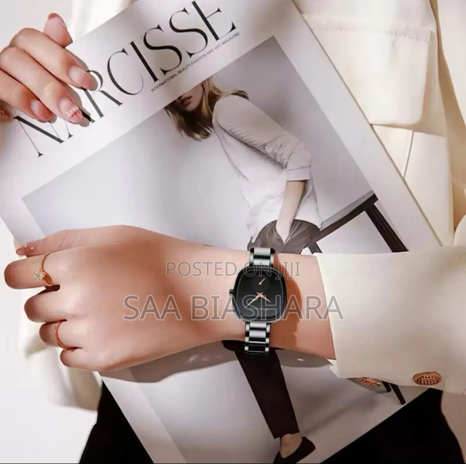 Hannah Martin Ladies Watch Black