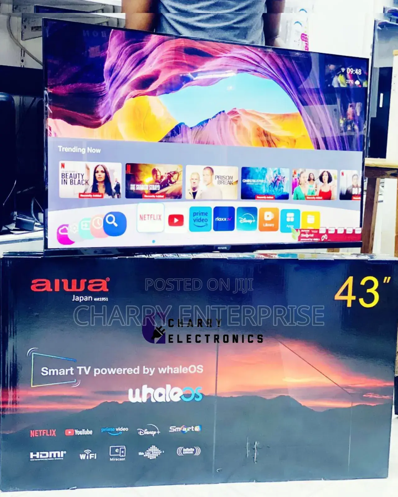 Original AIWA Smart Frameles BLUETOOTH Tv 43 Inch From JAPAN