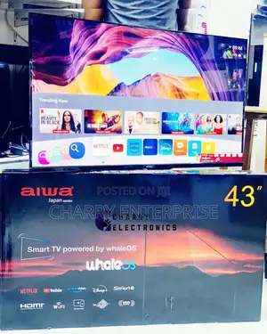 Original AIWA Smart Frameles BLUETOOTH Tv 43 Inch From JAPAN