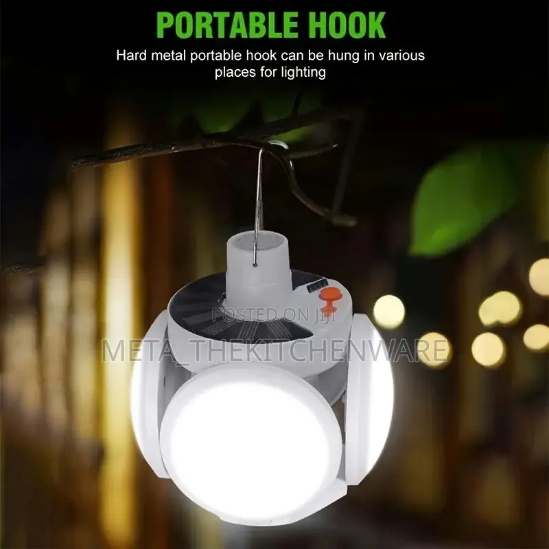 Foldable Rechargeable Outdoor Solar Night Light