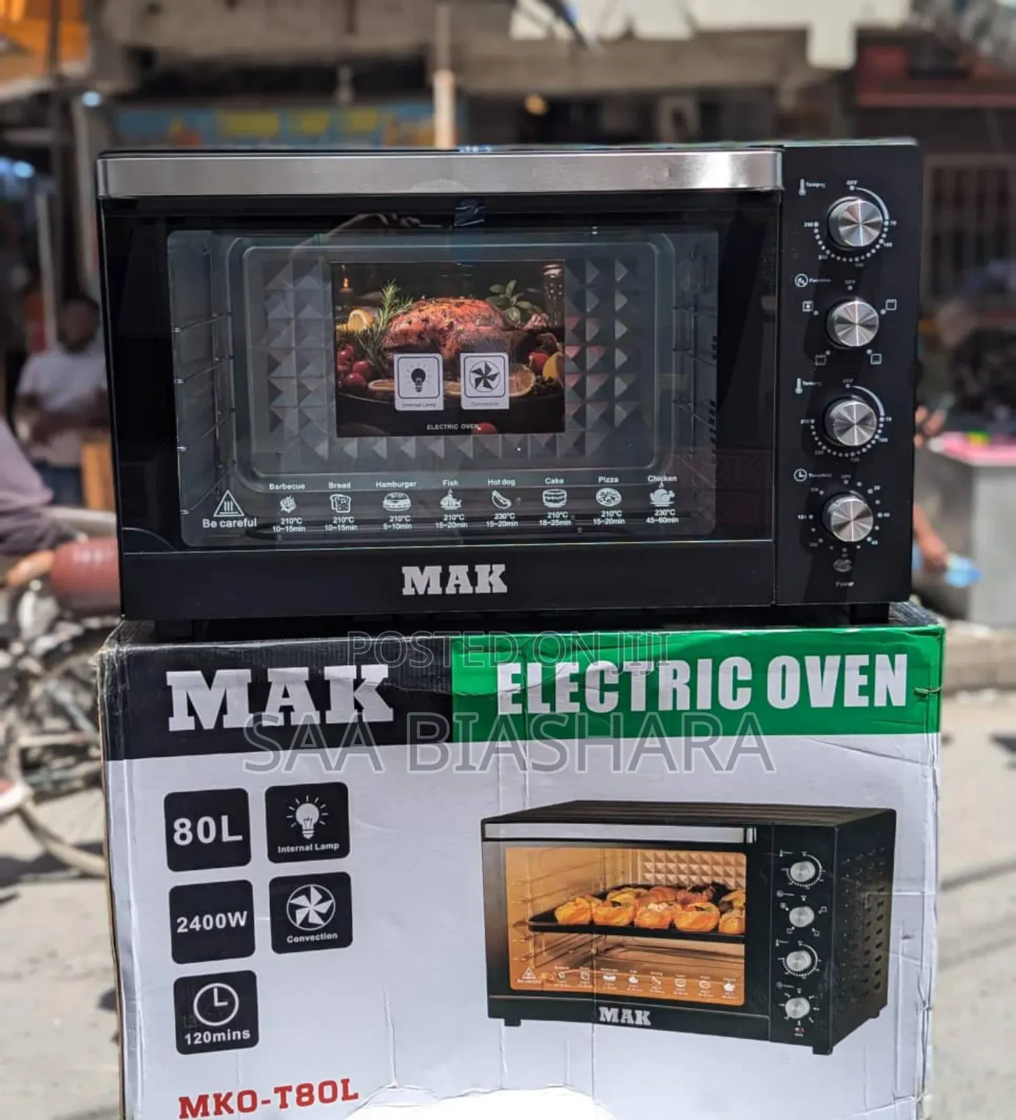Mak Electric Oven 80L
