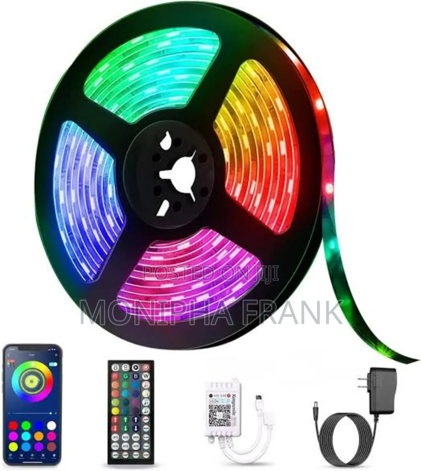 Led Strip Lights Urefu 5 Meter Taa Pia Ina Remote Yake