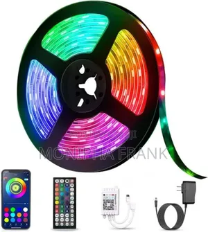 Led Strip Lights Urefu 5 Meter Taa Pia Ina Remote Yake