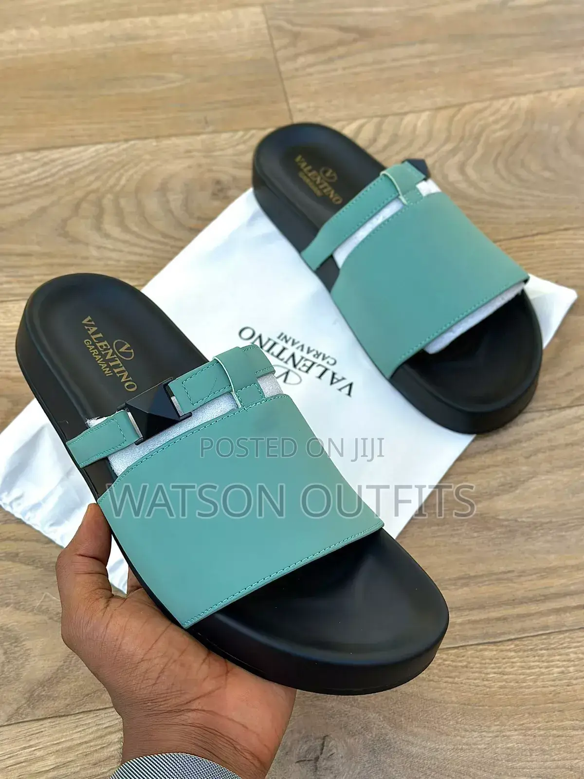 New Valentino Gavarani Leather Sandals Original