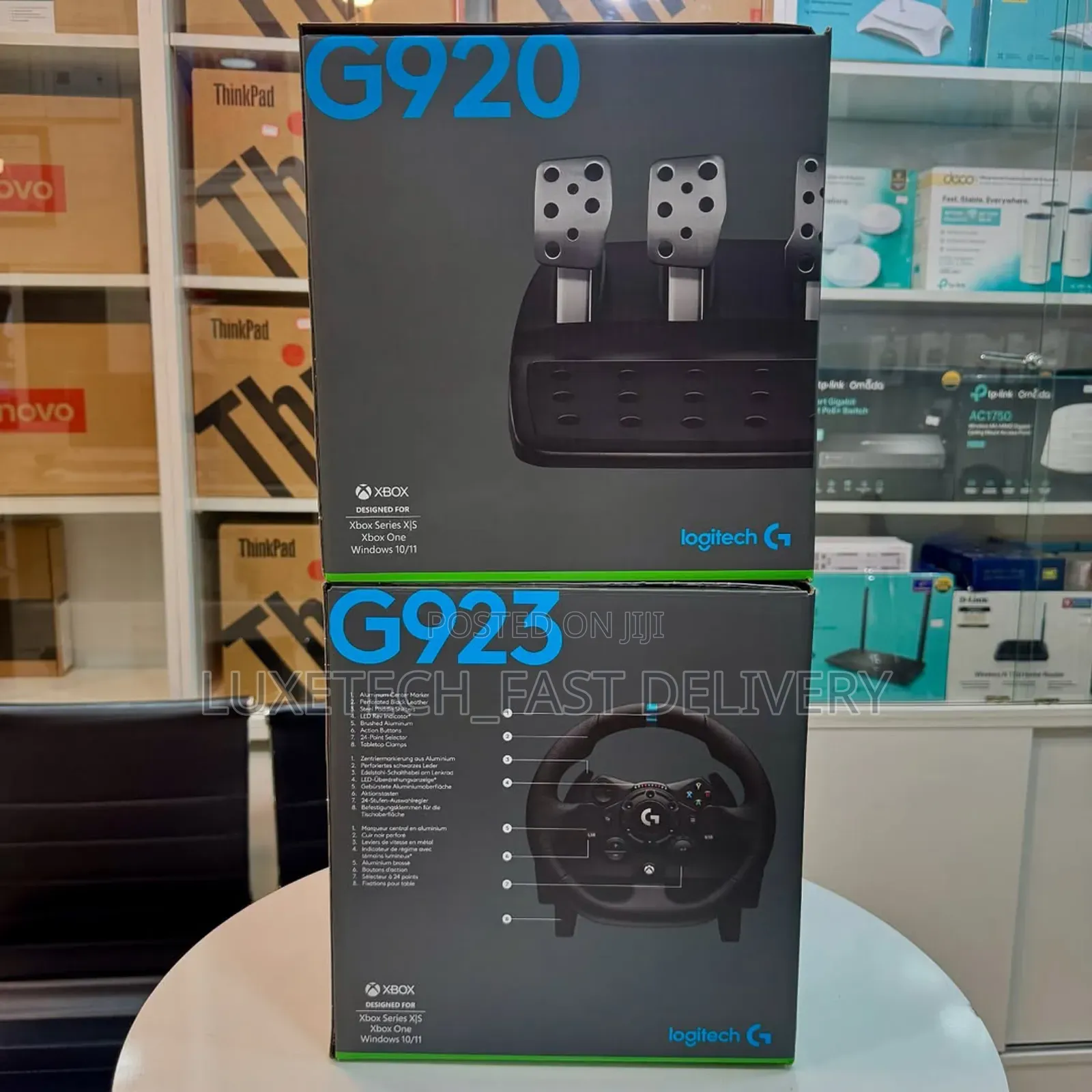 Logitech G920 Driving Force Racing Wheel and Floor Pedals