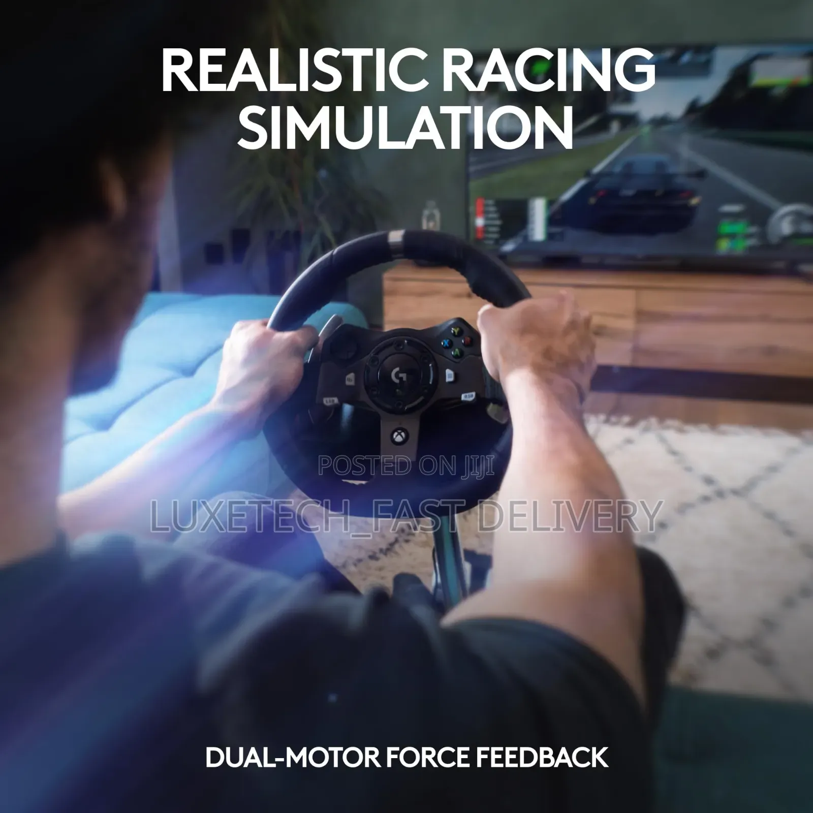 Logitech G920 Driving Force Steering Wheel and Floor Pedals