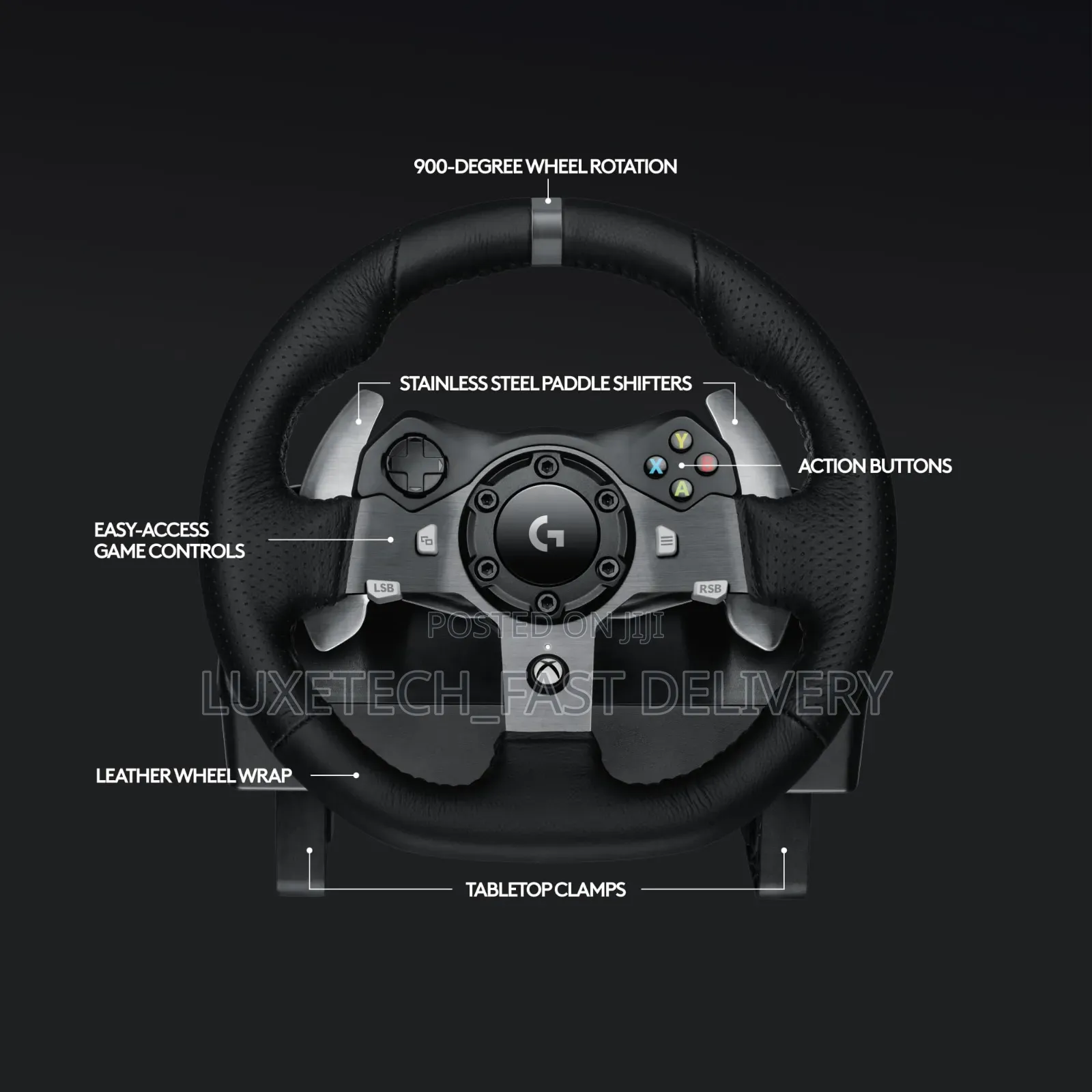 Logitech G920 Driving Force Steering Wheel and Floor Pedals
