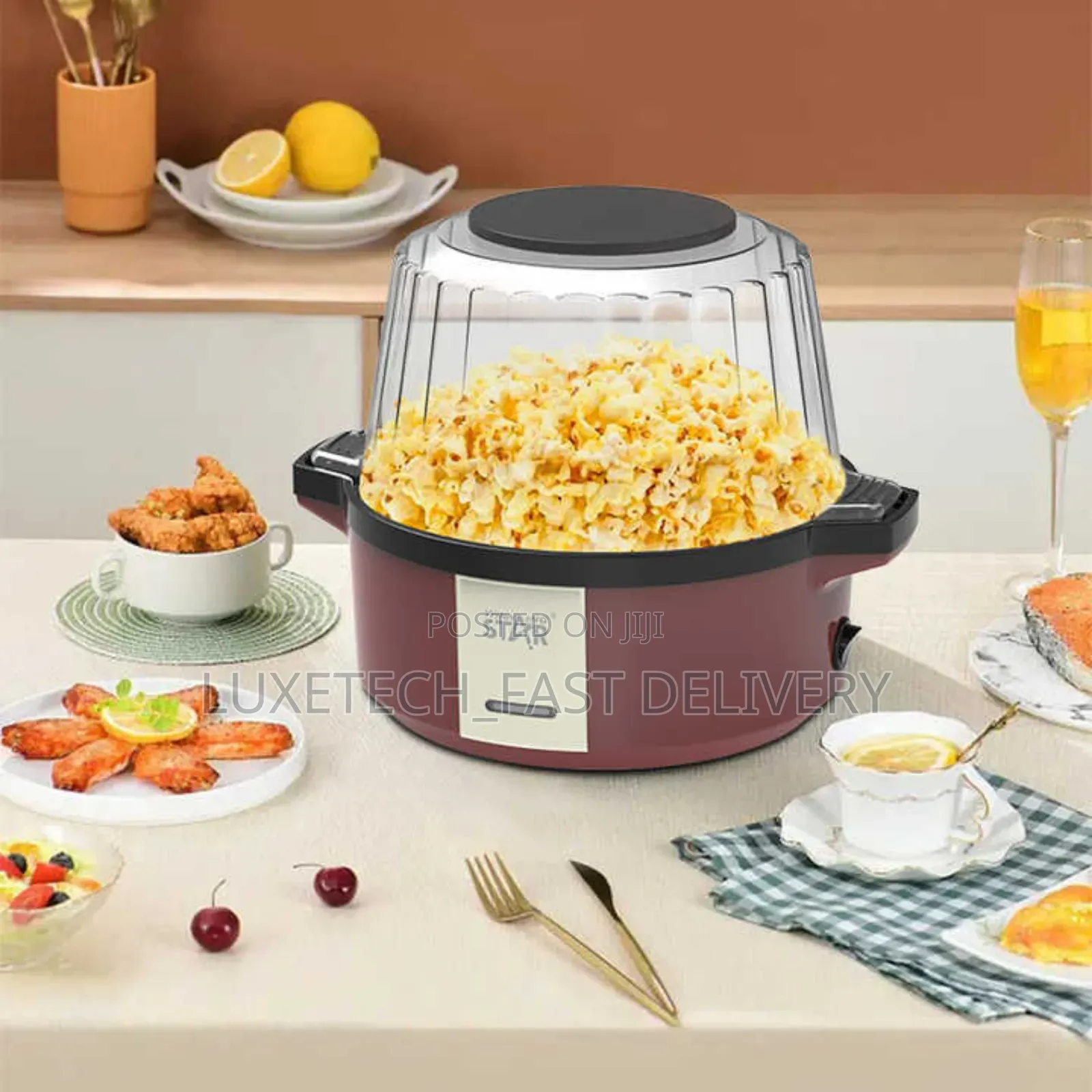 Electric Hot Air Popcorn Maker Machine 700w, 2 Litres