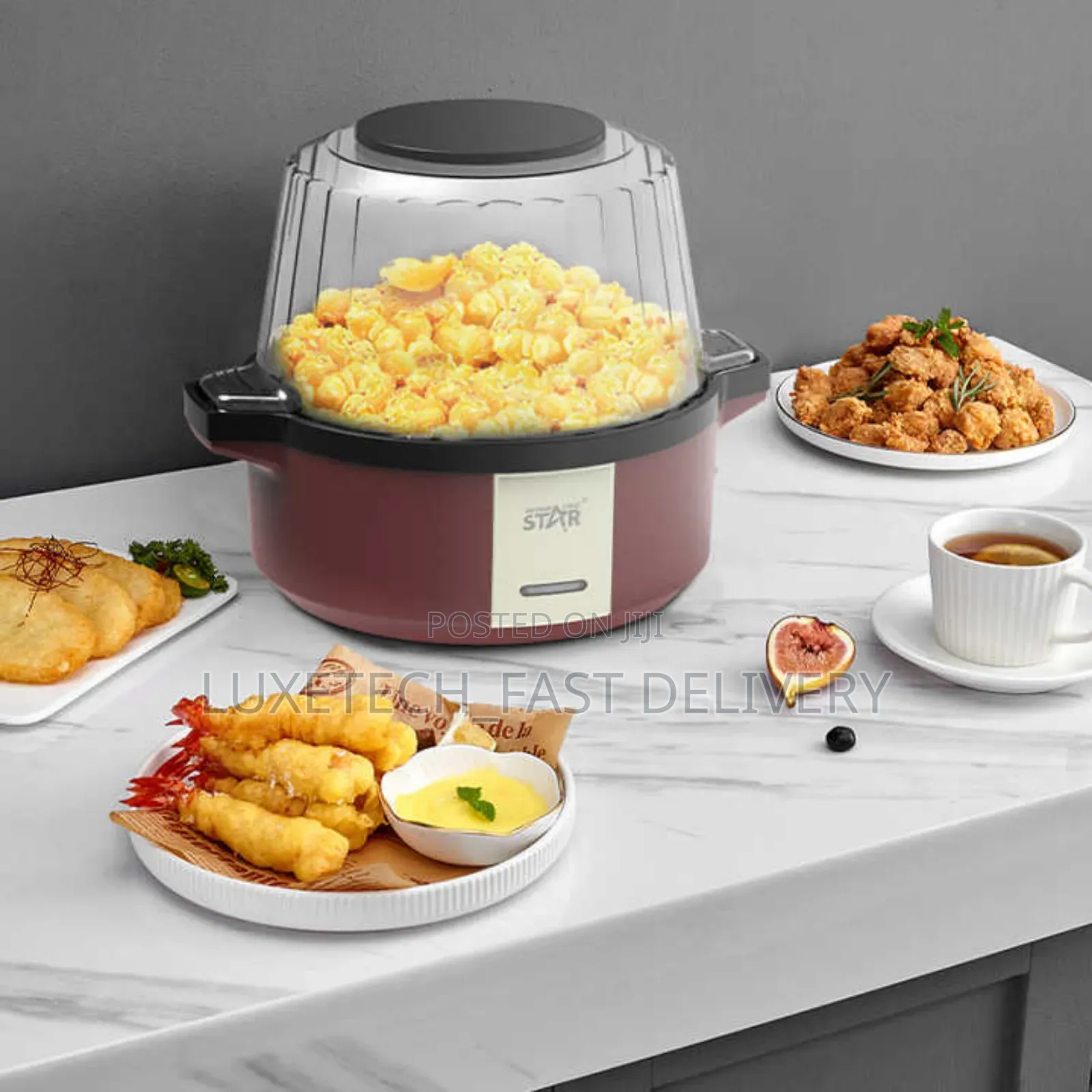 Mini Hot Air Electric Popper Popcorn Machine Maker 2l