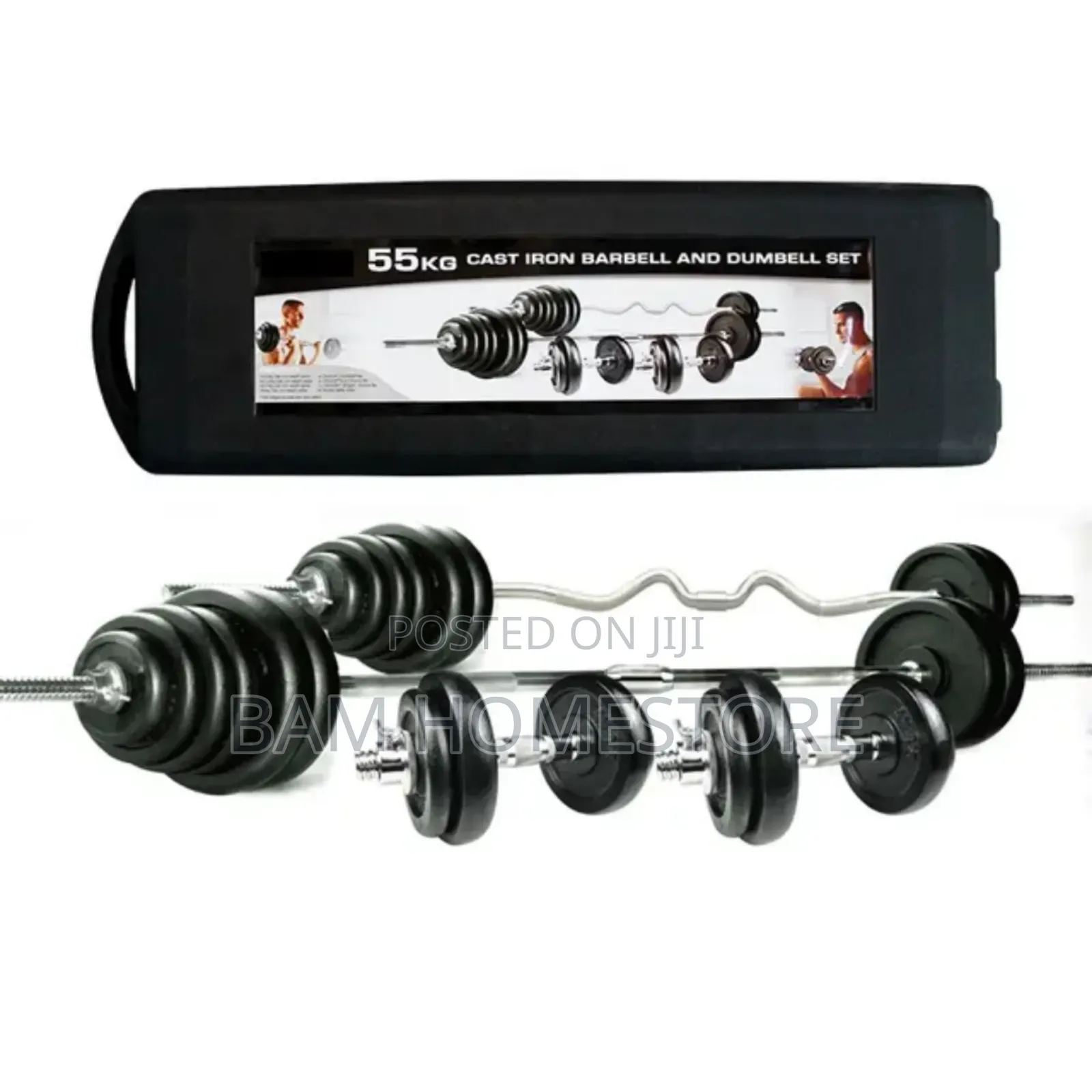 55kg Heavy Dumbbell Sets Barbell and Dumbbell Weight Set