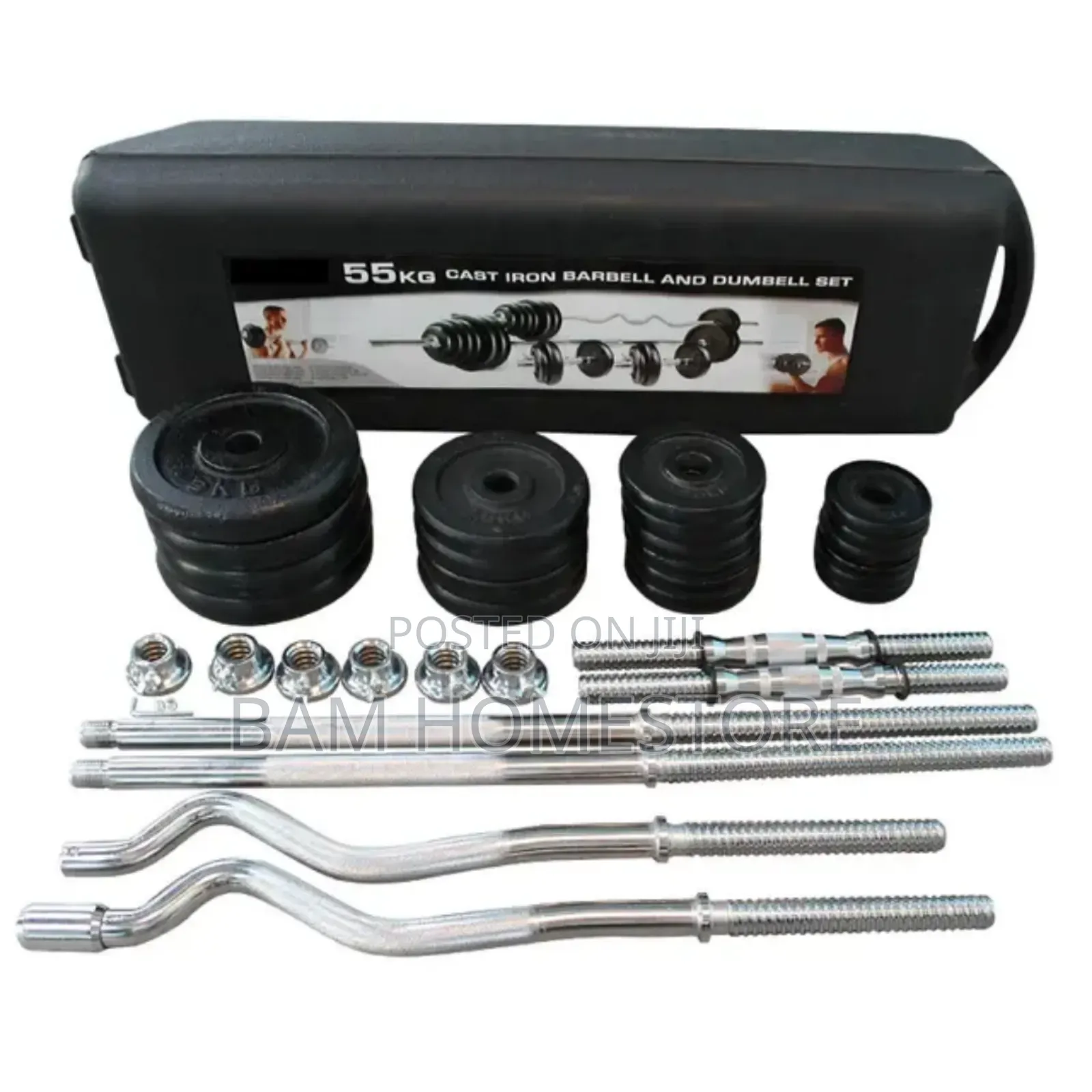 55kg Heavy Dumbbell Sets Barbell and Dumbbell Weight Set