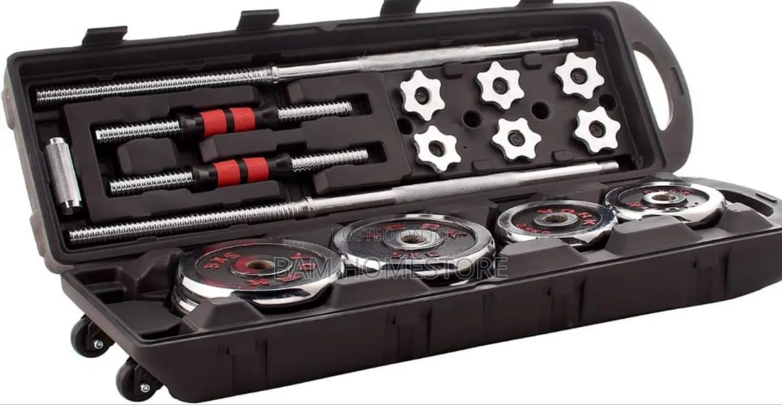 50kg Chrome Dumbbell Set