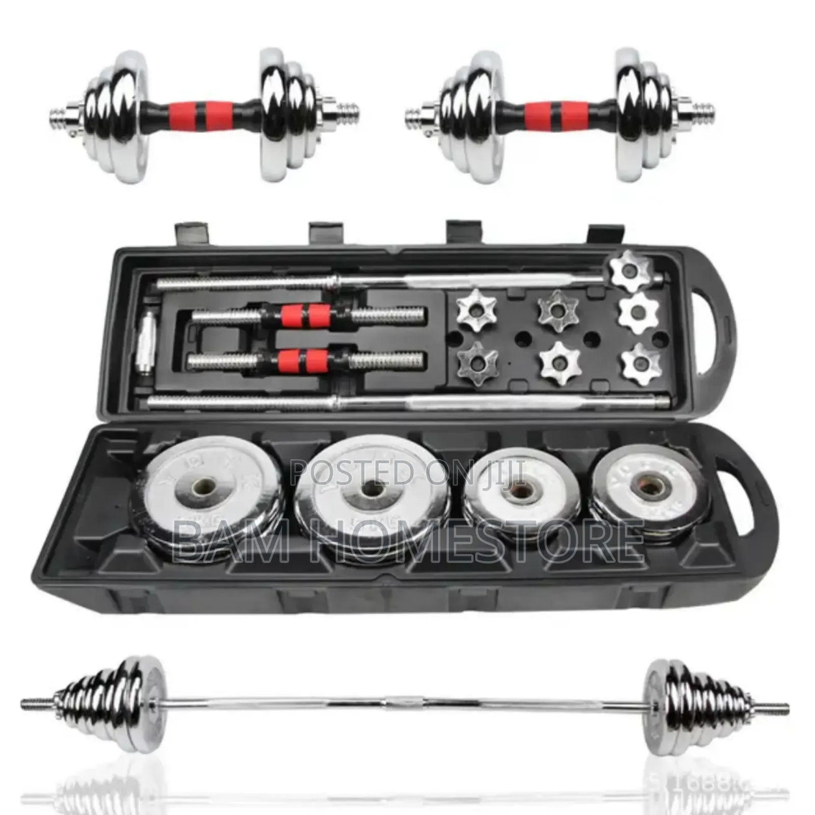 50kg Chrome Dumbbell Set