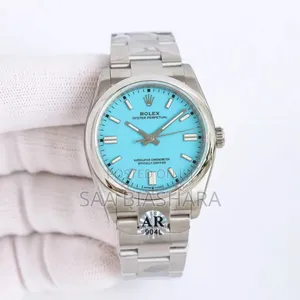 Rolex Oyster Perpetual Silver and Blue 101