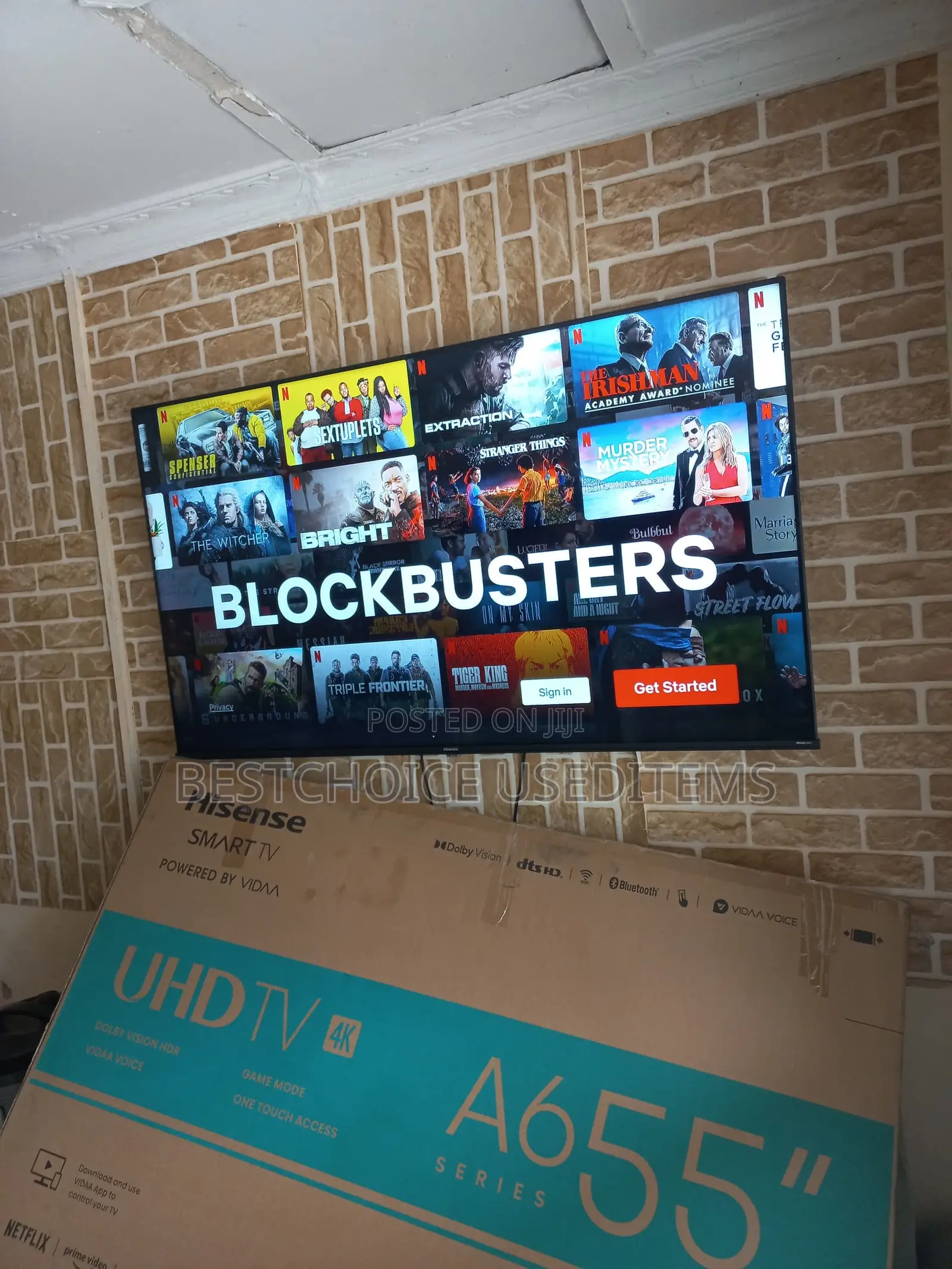 Hisense Smart TV// 55 Inches //UHD TV // BLUETOOTH // US